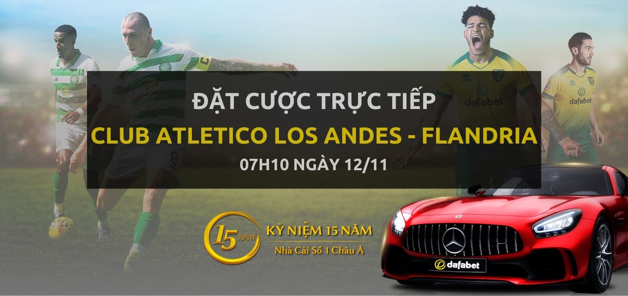 Kèo bóng đá: CLUB ATLETICO LOS ANDES - CSD Flandria (07h10 ngày 12/11)