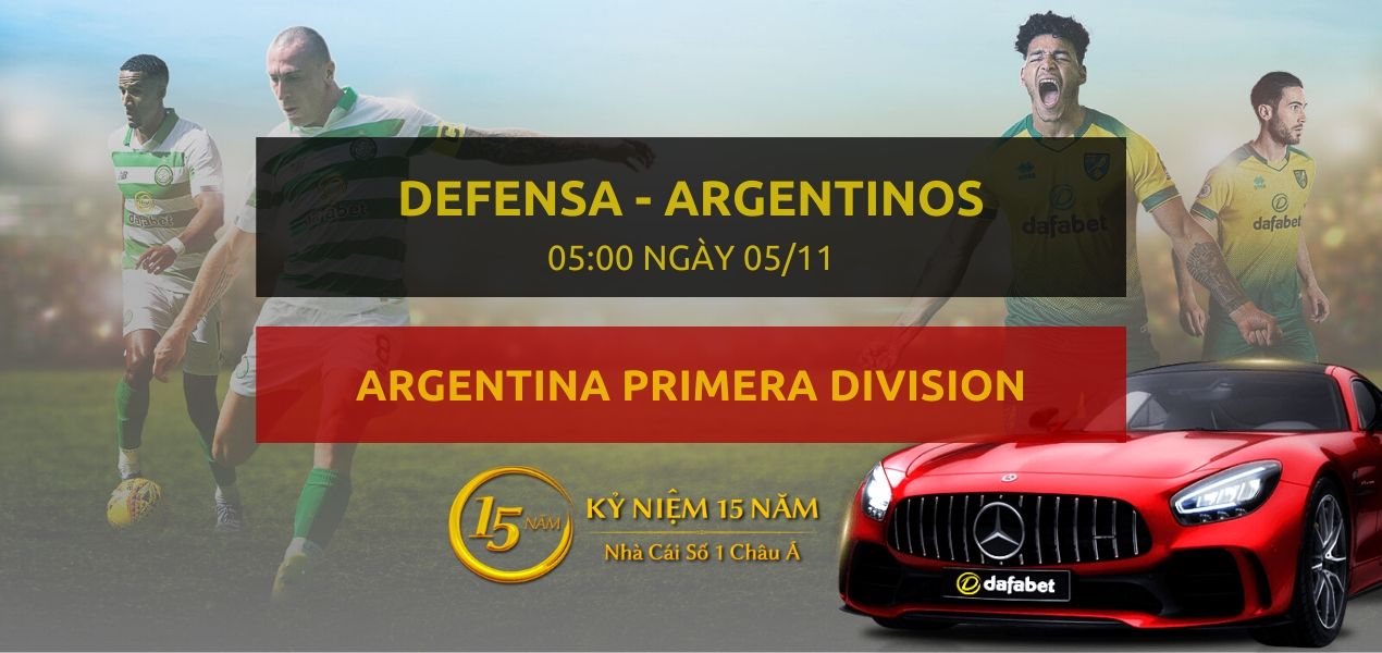 Kèo bóng đá: Defensa Y Justicia - Argentinos Jrs (05h00 ngày 05/11)