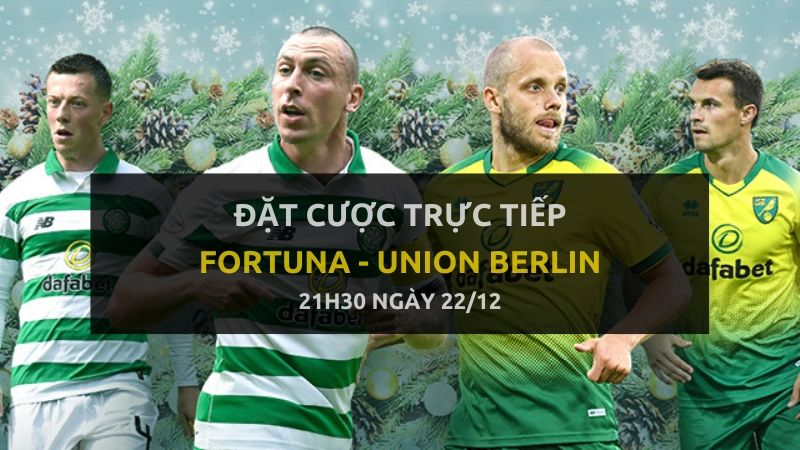 Kèo bóng đá: Fortuna Dusseldorf - Union Berlin (21h30 ngày 22/12)