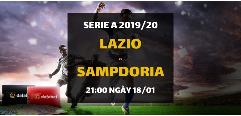 Kèo bóng đá: Lazio - Sampdoria (21h00 ngày 18/01)