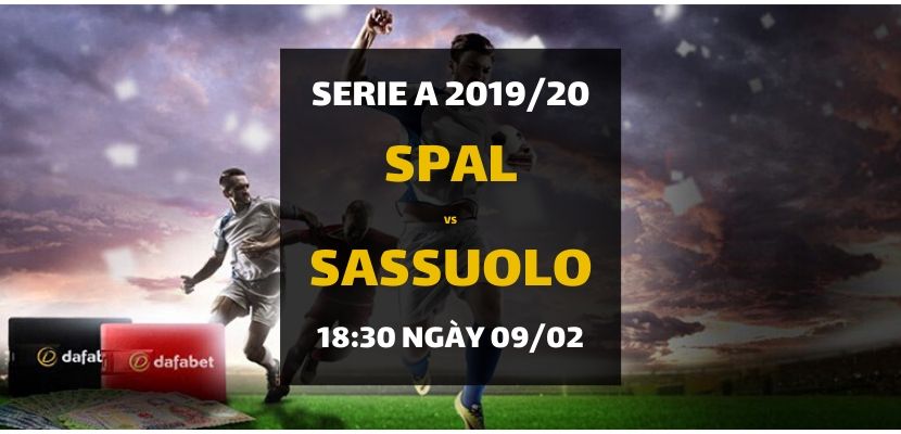 Kèo bóng đá: SPAL - Sassuolo Calcio (18h30 ngày 09/02)